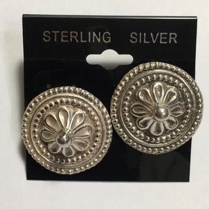 STERLING SILVER Post Earrings EUC